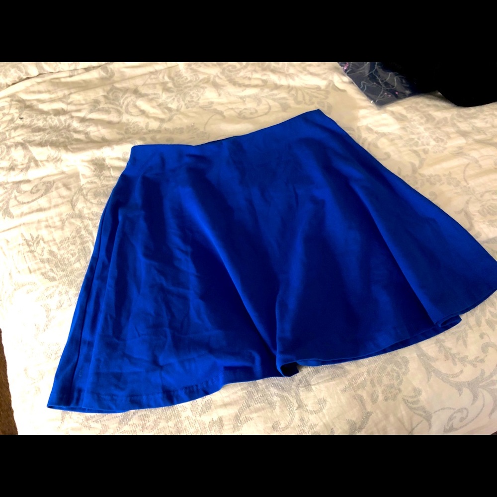 Royal Blue Skater Skirt EXPRESS